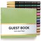 Gallery Leather Guest Book Special Events, add Photos, 192 Lined Pages, Bonded Leather, Hardcover, Gold-Gilded, Guestbook